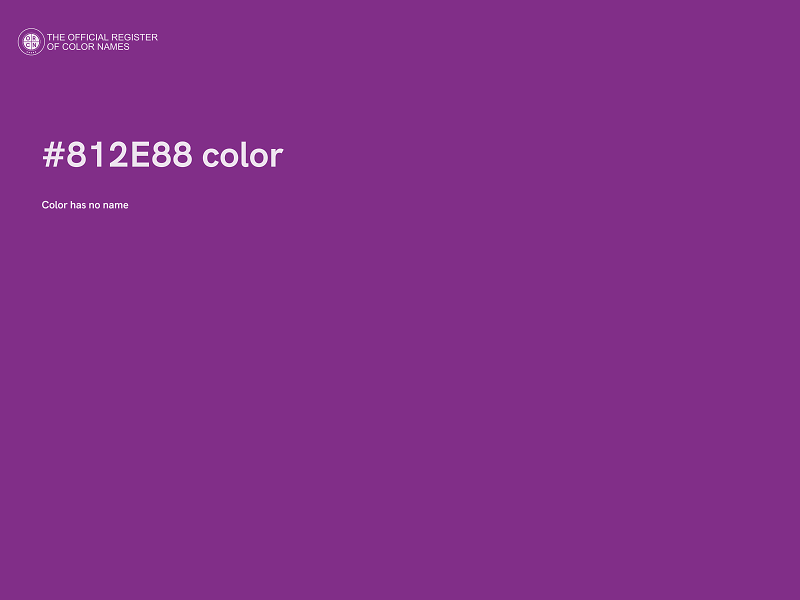 #812E88 color image