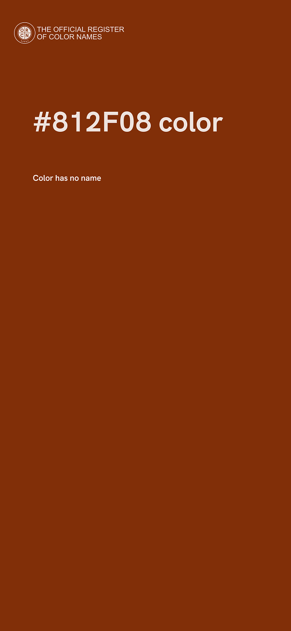 #812F08 color image