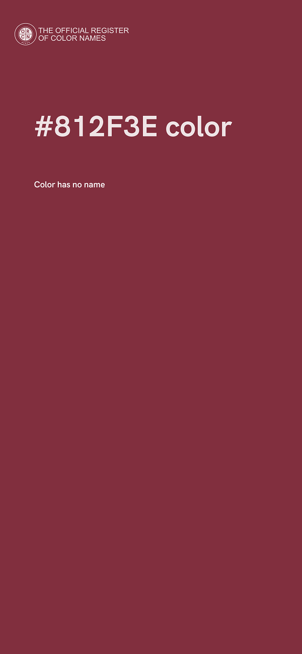 #812F3E color image
