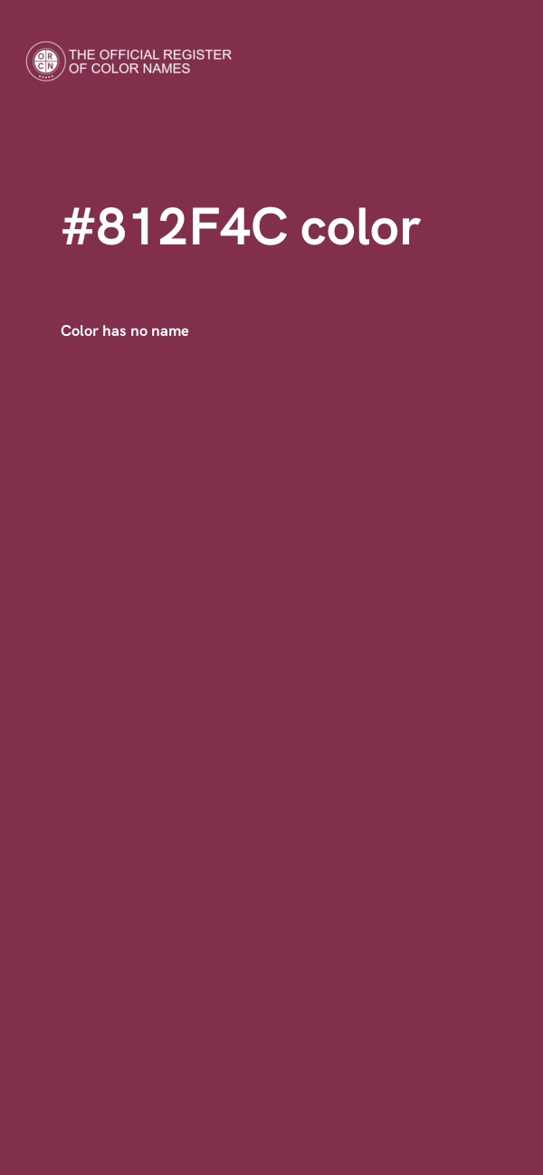 #812F4C color image