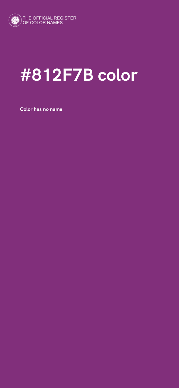 #812F7B color image