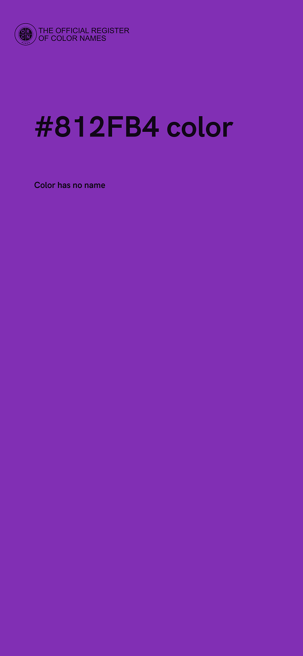 #812FB4 color image