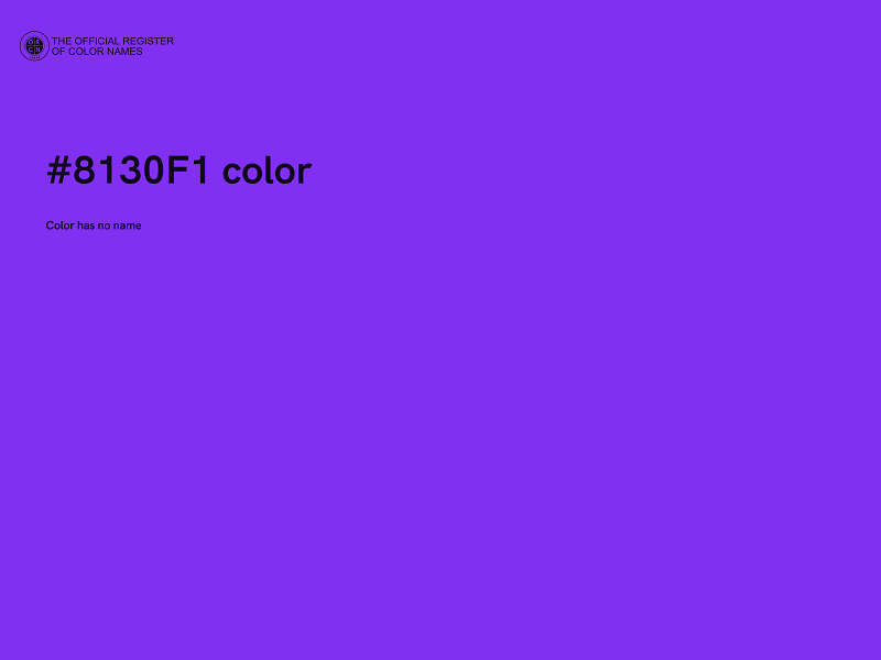 #8130F1 color image
