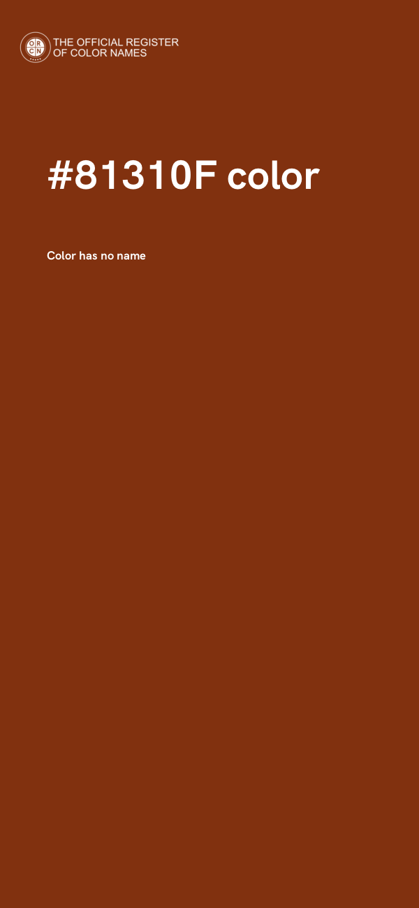 #81310F color image