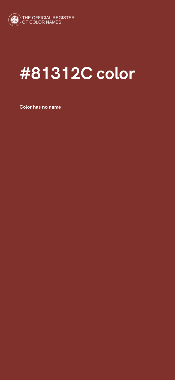 #81312C color image