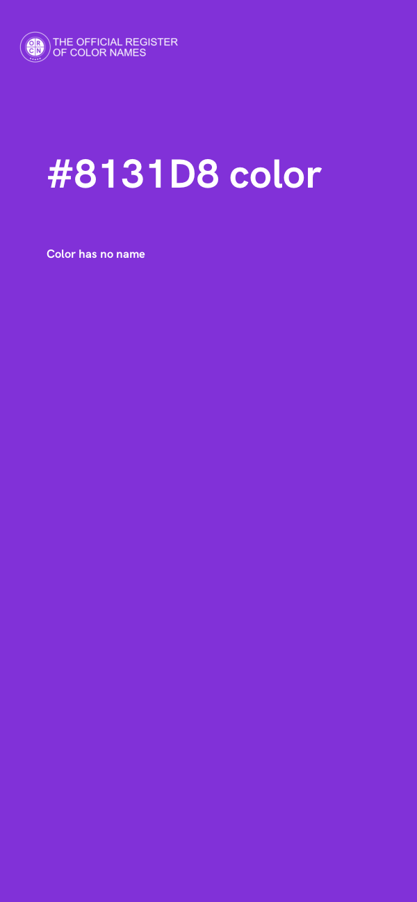 #8131D8 color image