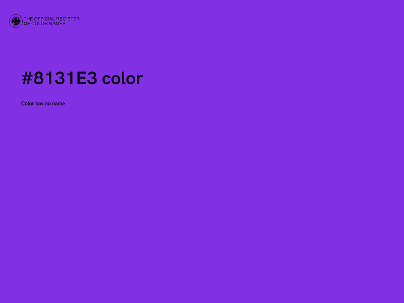 #8131E3 color image