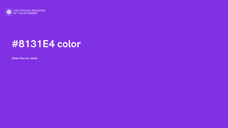 #8131E4 color image