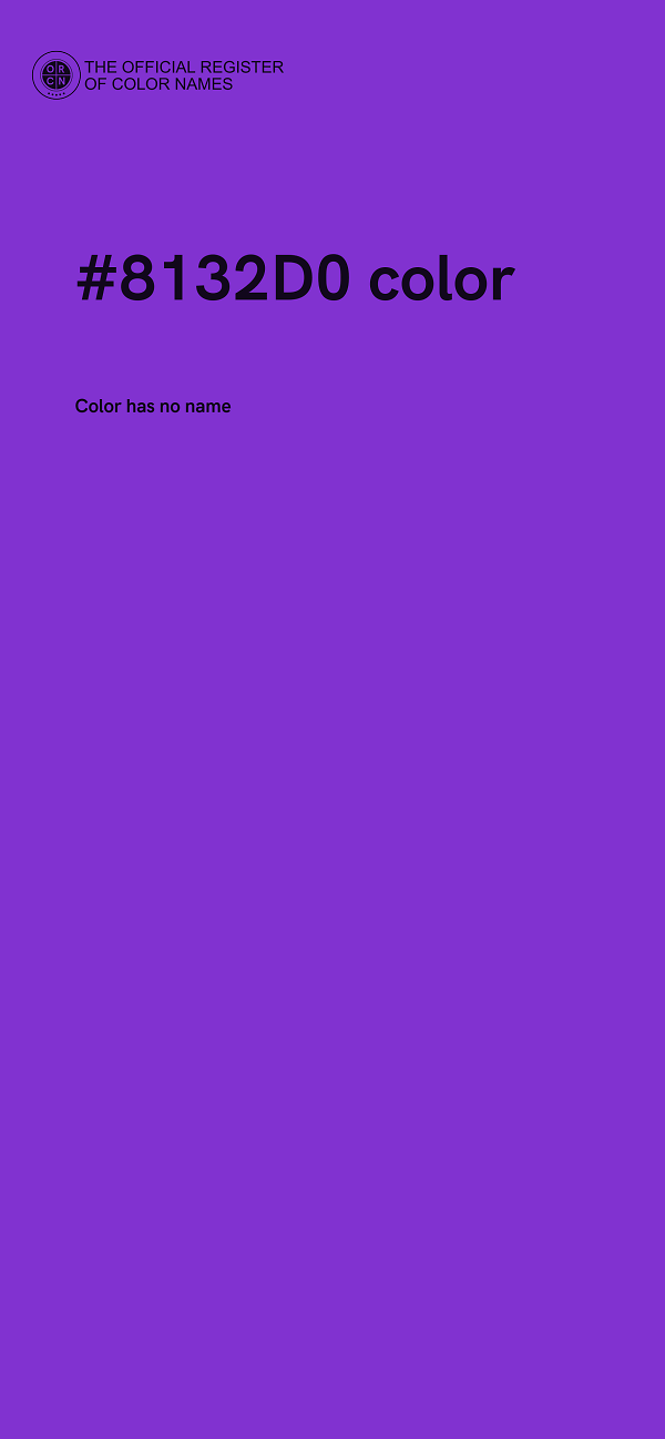 #8132D0 color image