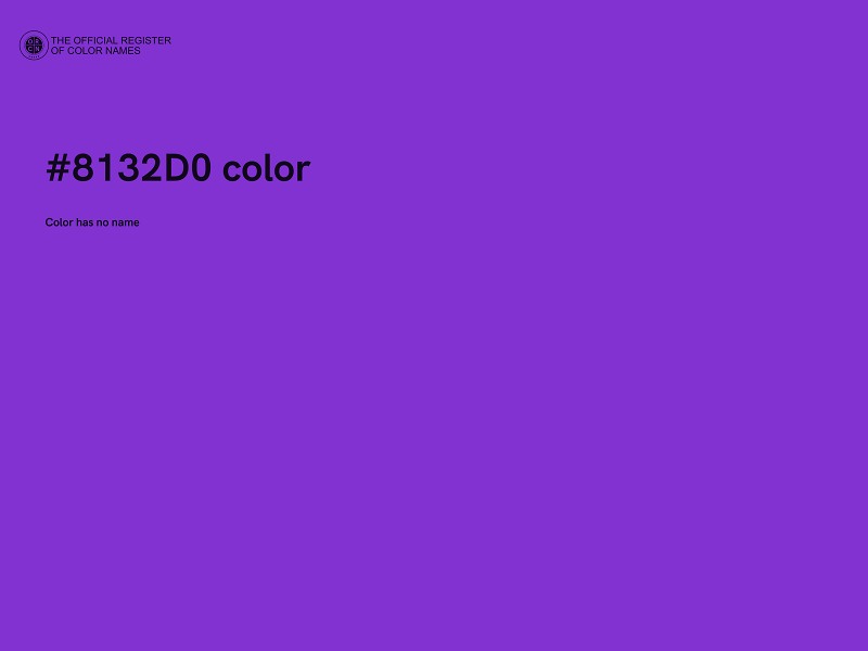 #8132D0 color image