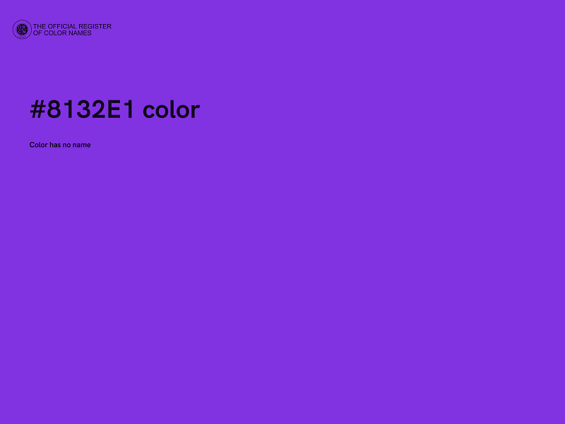 #8132E1 color image