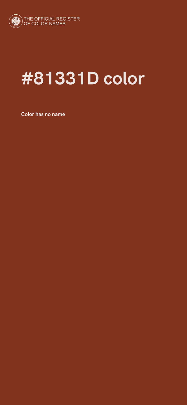 #81331D color image
