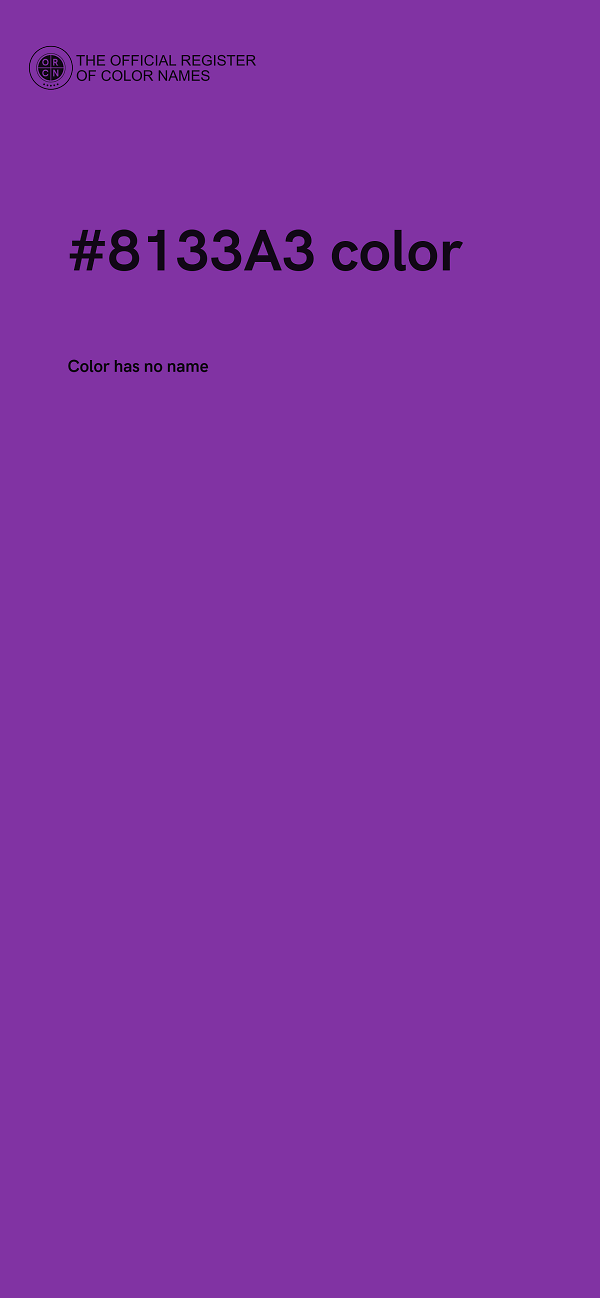 #8133A3 color image