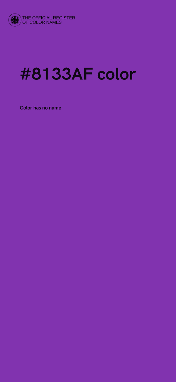#8133AF color image