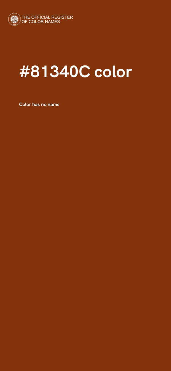 #81340C color image