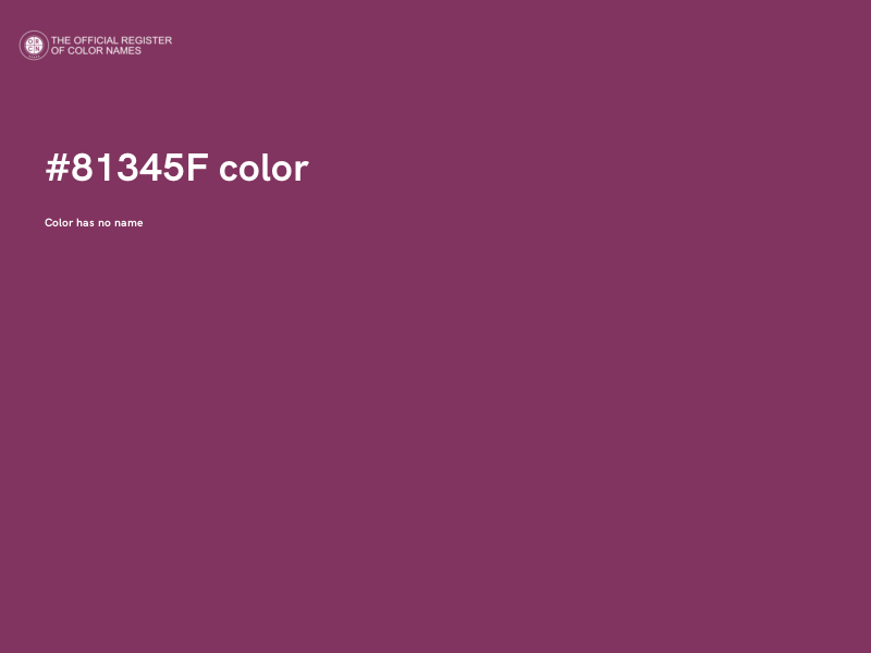 #81345F color image