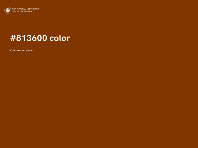 #813600 color image