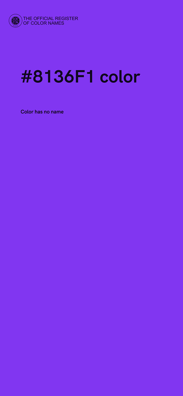 #8136F1 color image