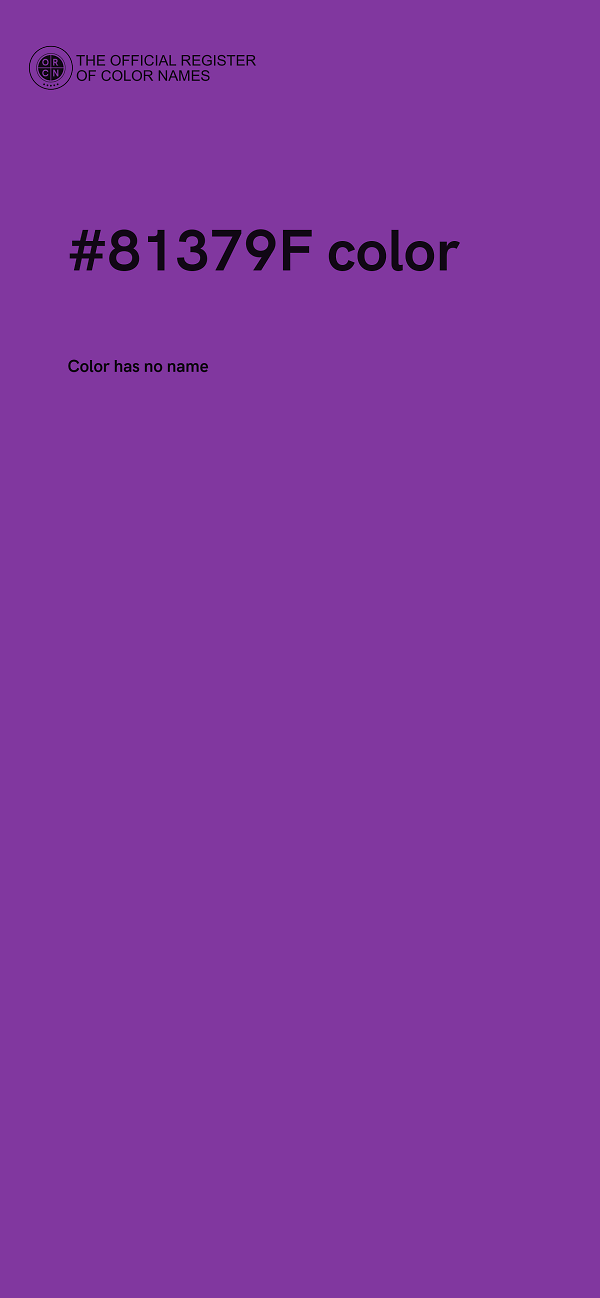 #81379F color image