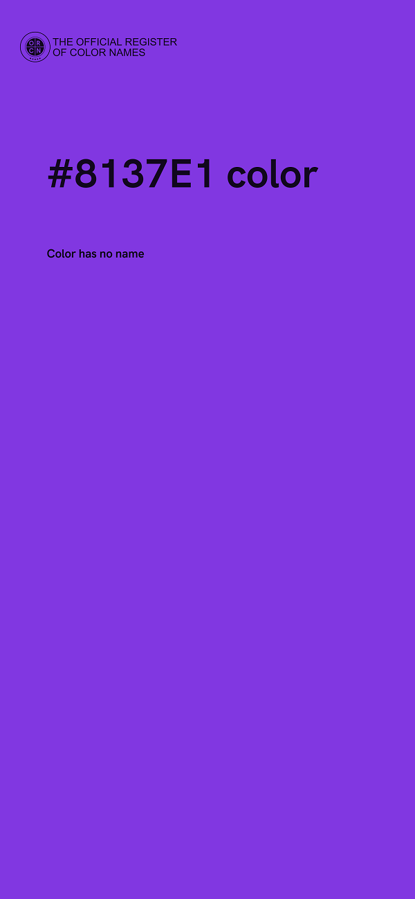 #8137E1 color image