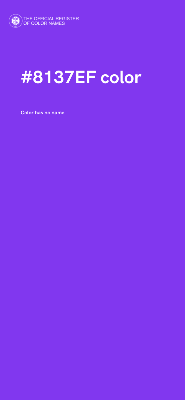 #8137EF color image