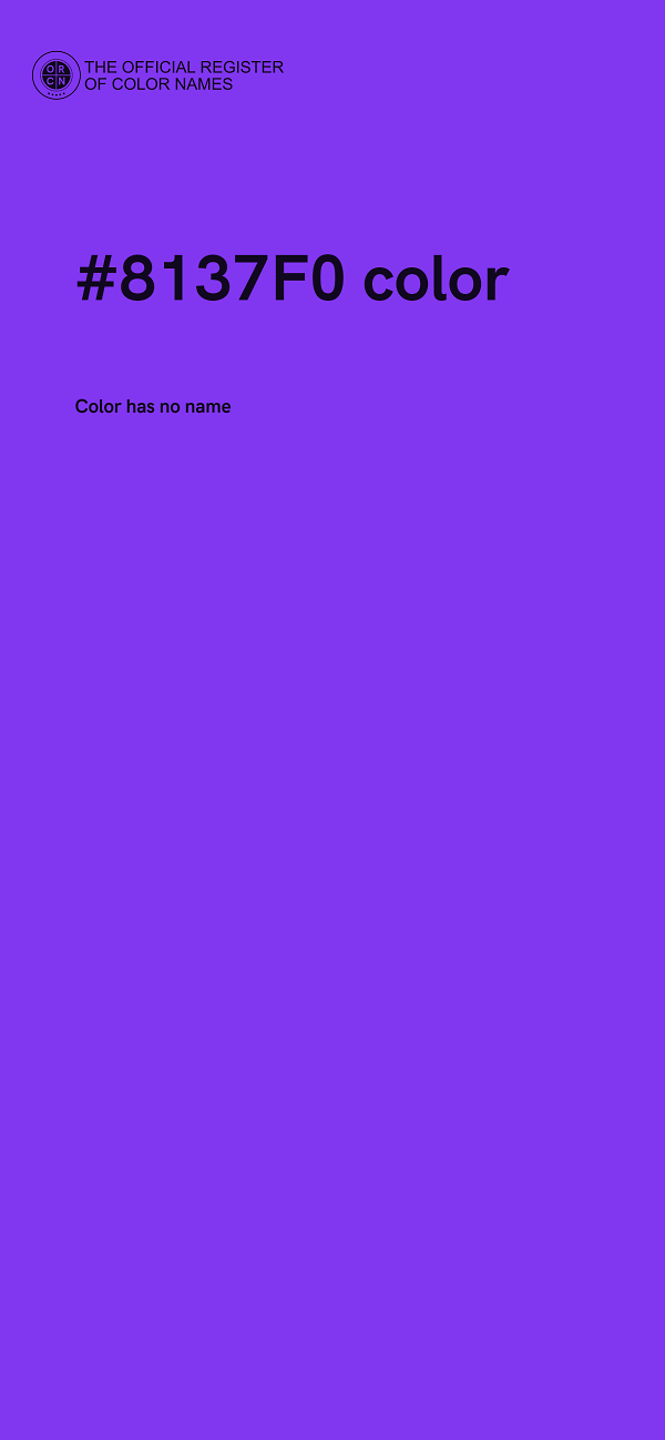 #8137F0 color image