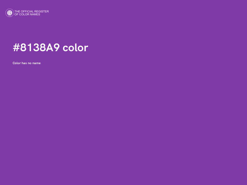 #8138A9 color image