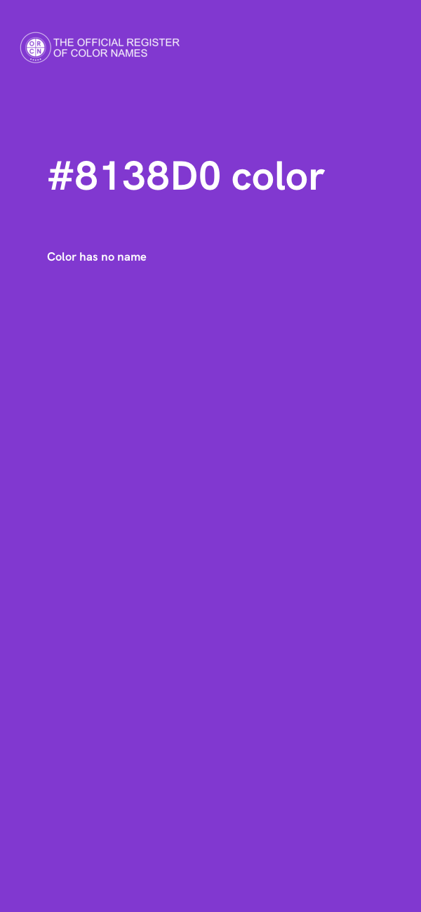 #8138D0 color image