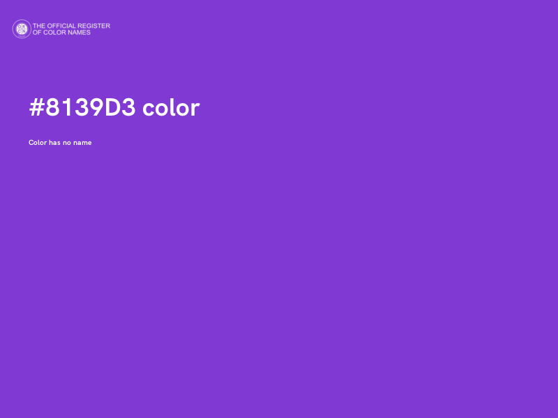#8139D3 color image