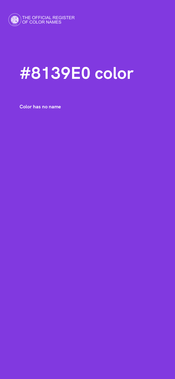 #8139E0 color image