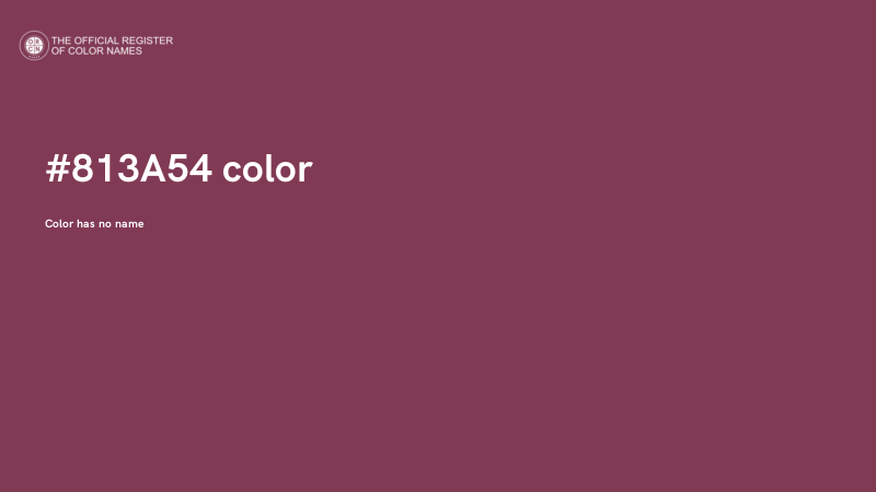 #813A54 color image