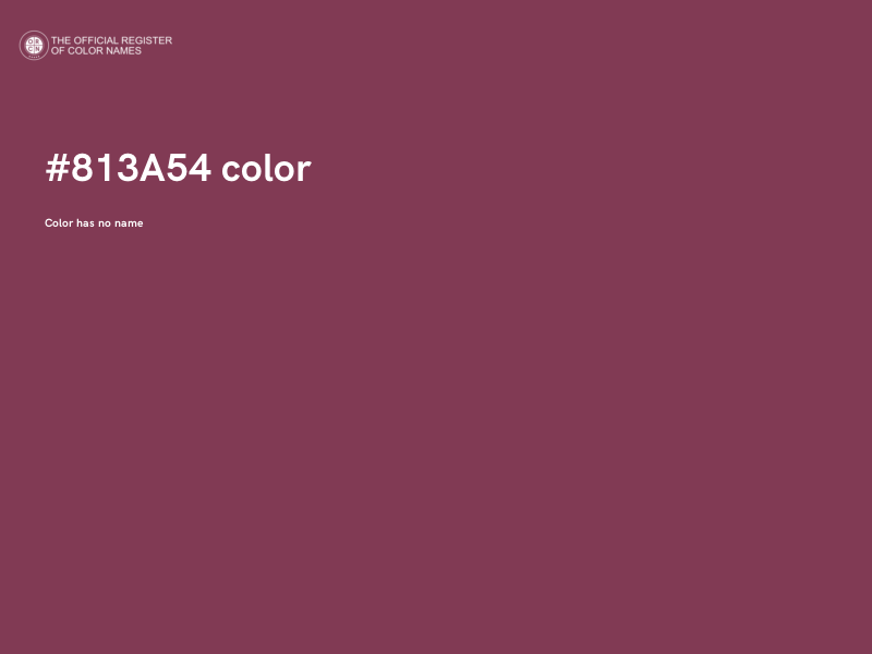 #813A54 color image