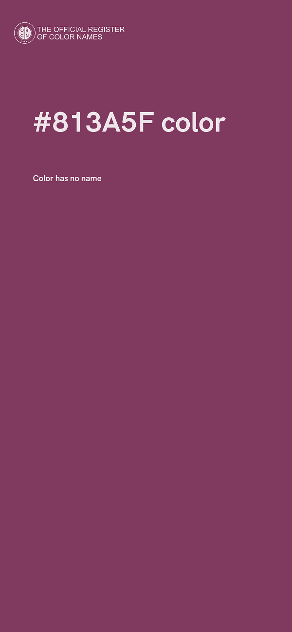 #813A5F color image