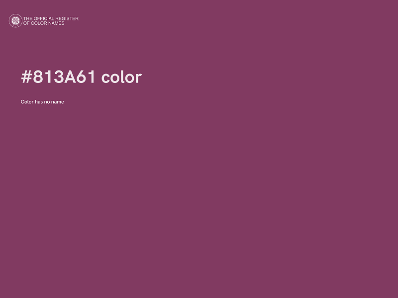 #813A61 color image