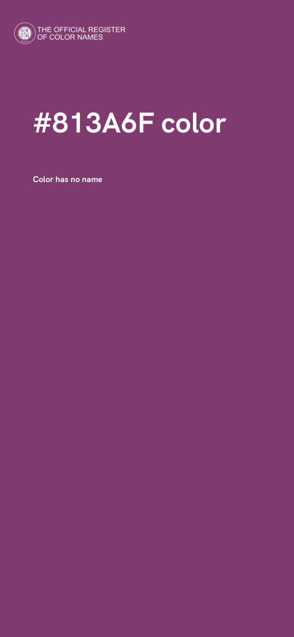 #813A6F color image