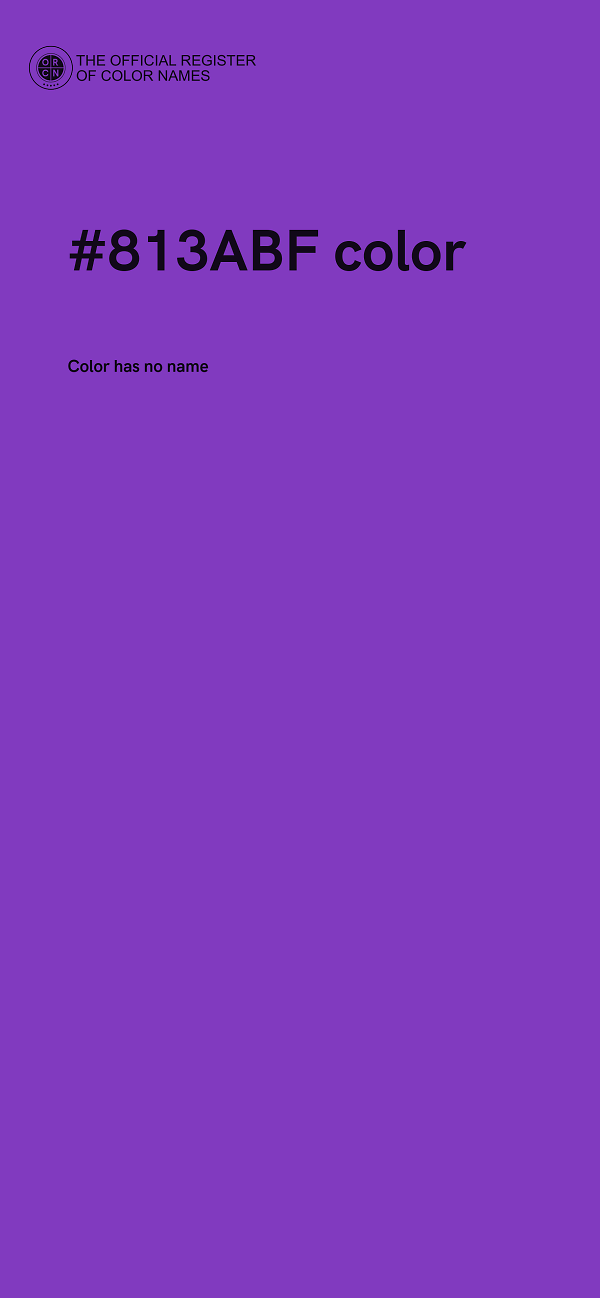 #813ABF color image
