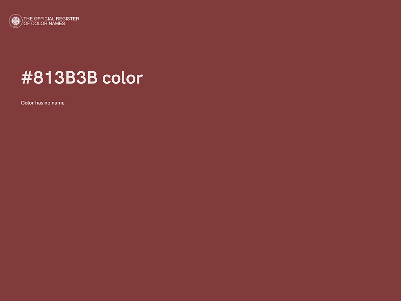 #813B3B color image