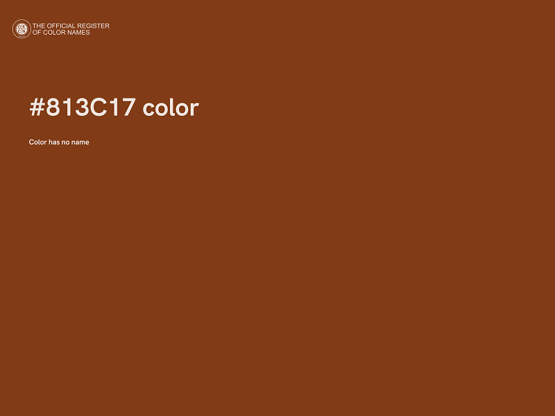 #813C17 color image
