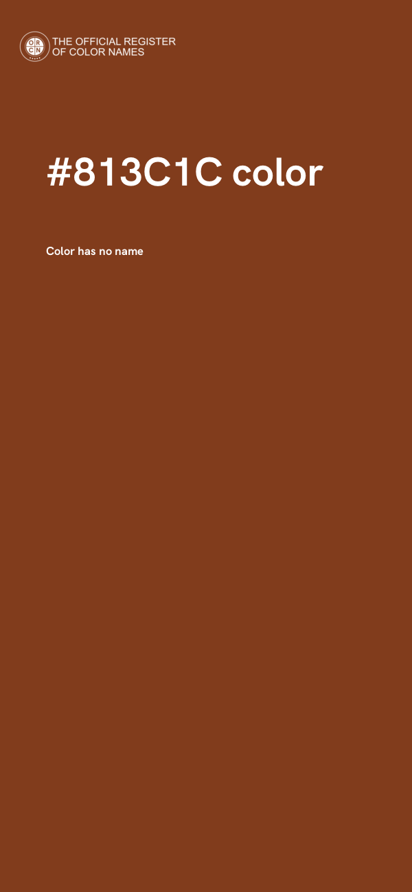#813C1C color image