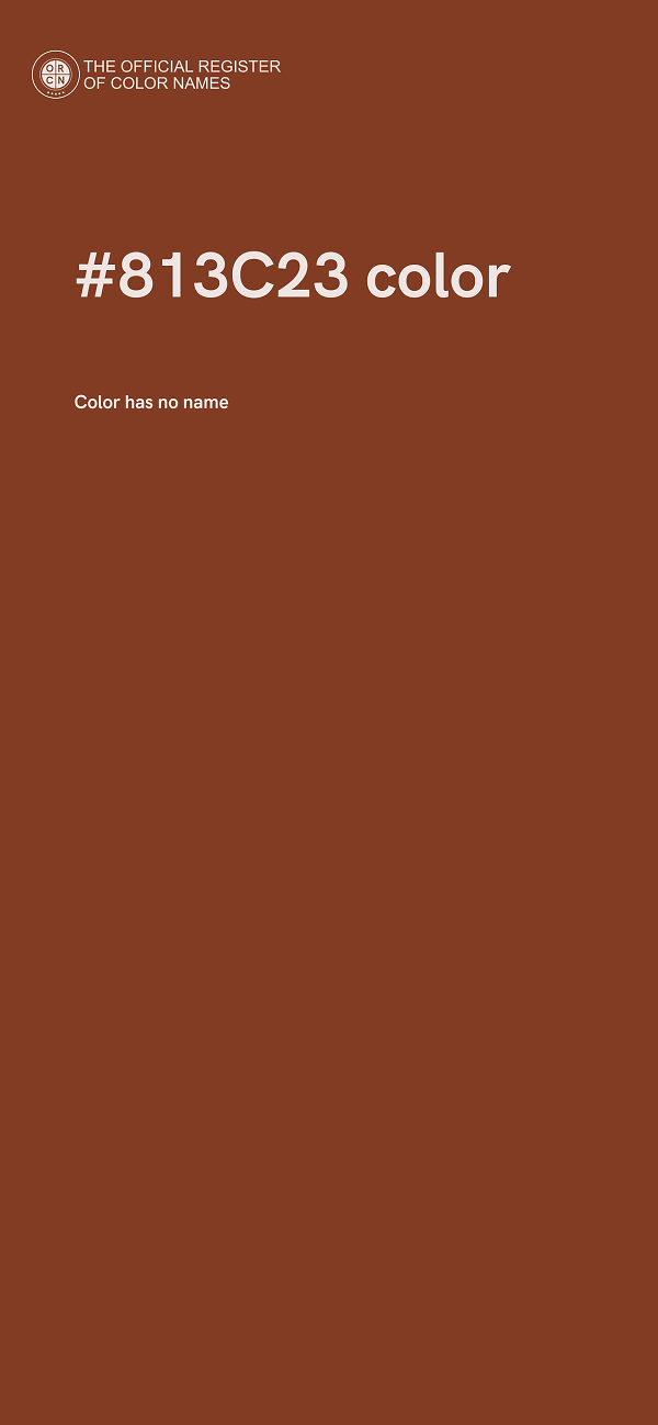 #813C23 color image