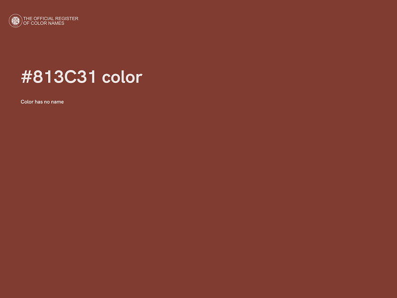 #813C31 color image