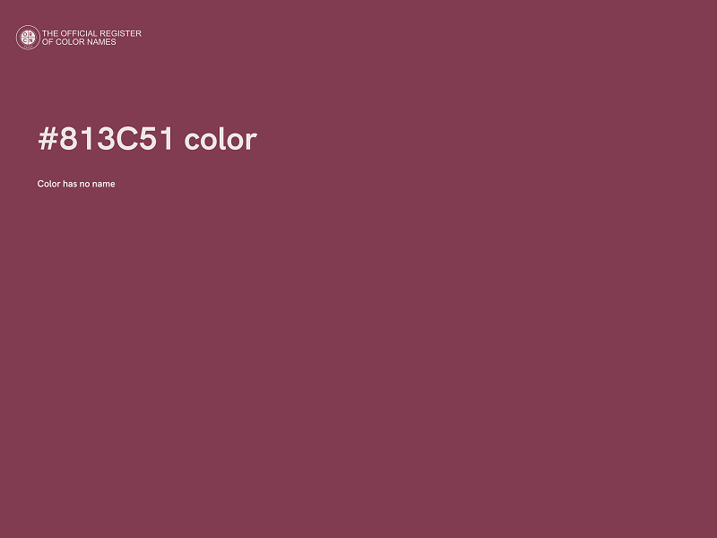 #813C51 color image