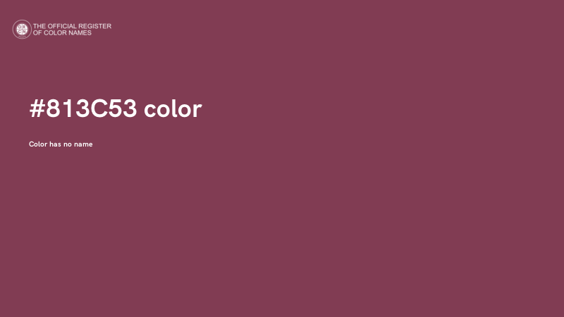 #813C53 color image