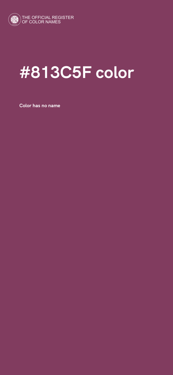 #813C5F color image
