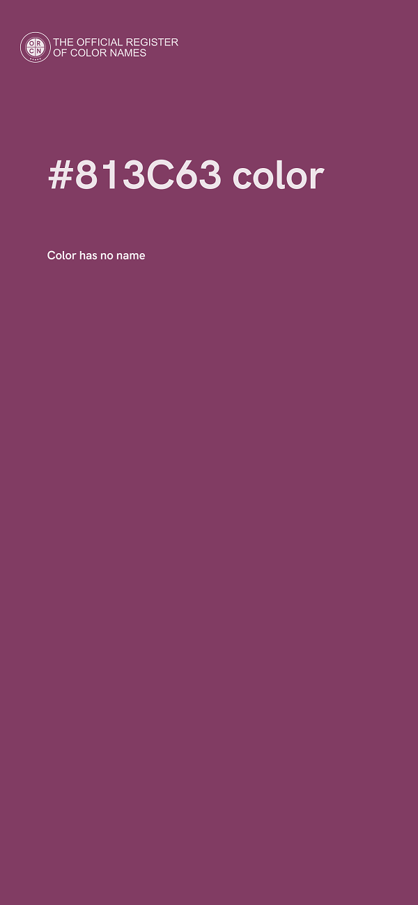 #813C63 color image