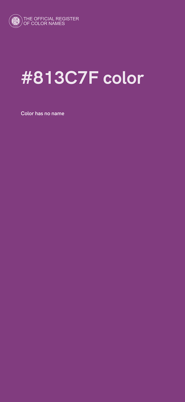 #813C7F color image