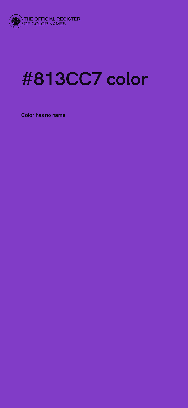 #813CC7 color image