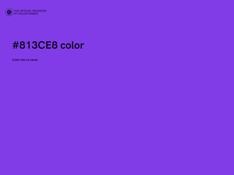 #813CE8 color image
