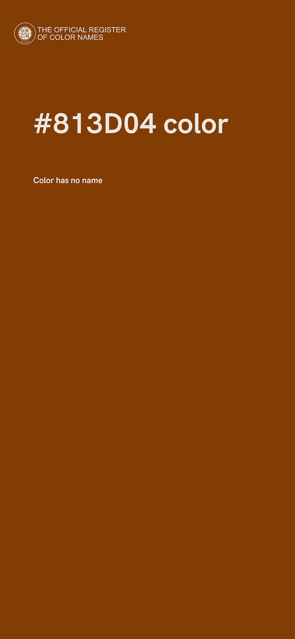#813D04 color image