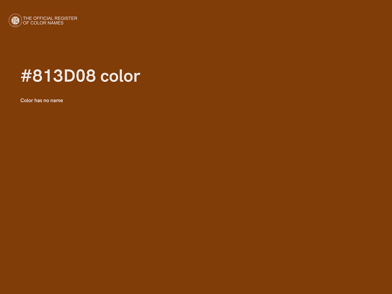 #813D08 color image